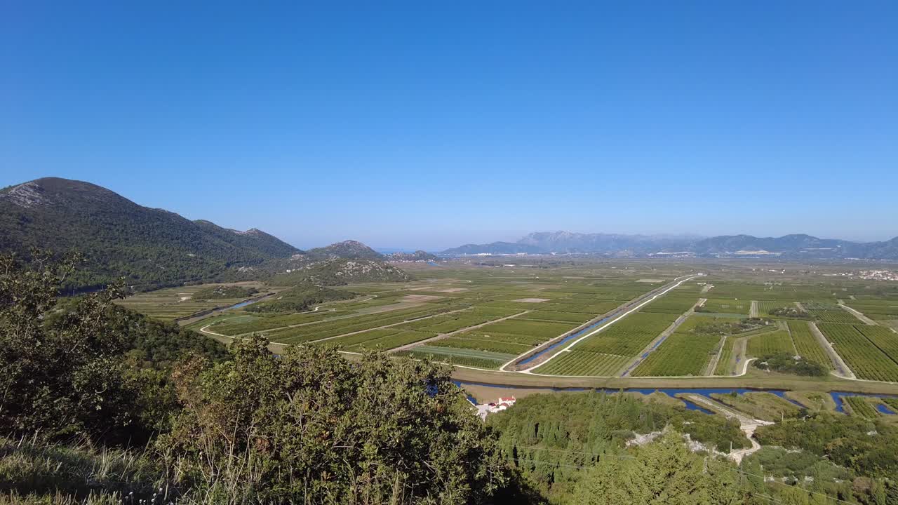 The fertile Neretva Valley in the Dalmatia region of Croatia, Europe