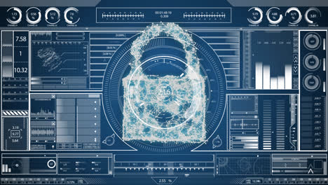 compuesto digital de una cerradura cibernética