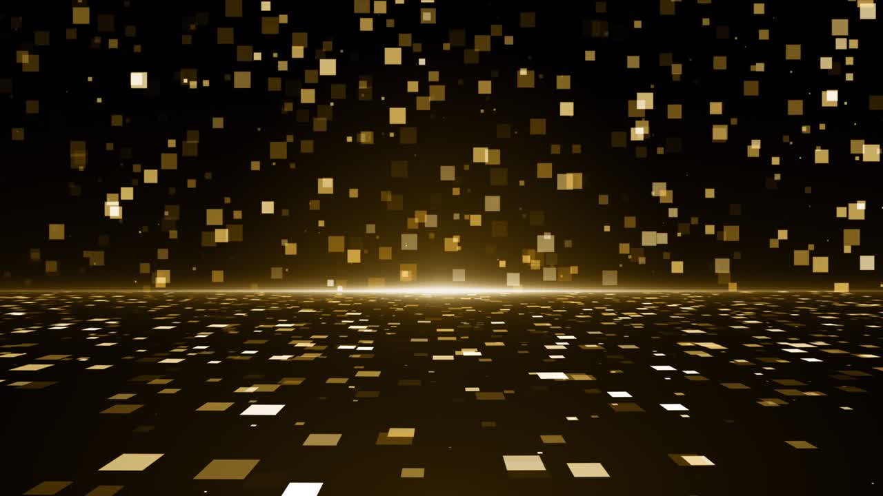 입자 금 반이는 보케상 먼지 추상적인 배경 루프