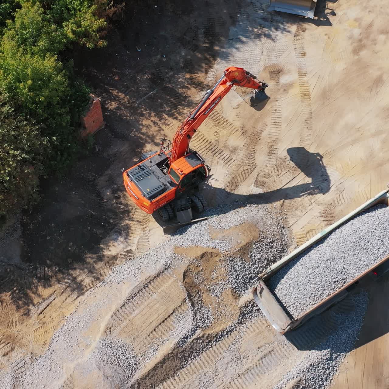 Construction road place