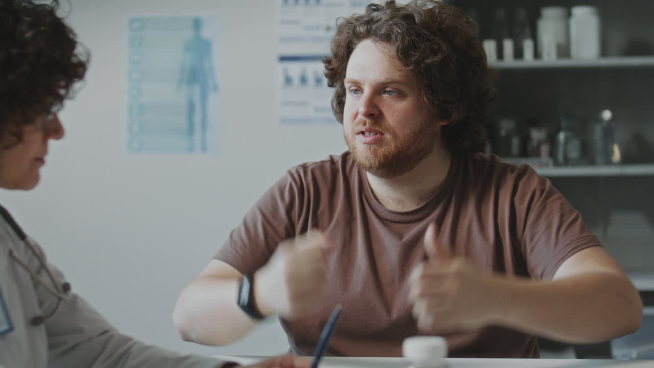 consulta con el médico y el paciente