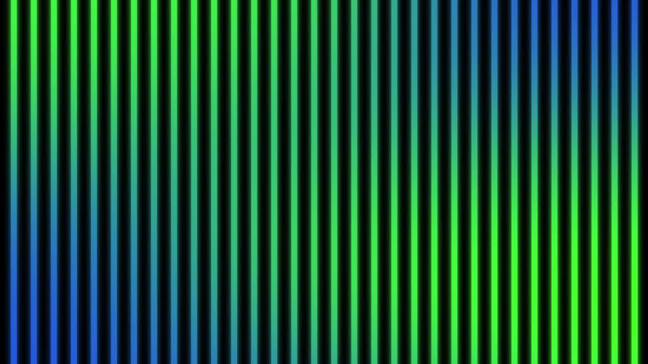 animación de líneas de neón azul y verde parpadeantes. fondo fluorescente abstracto. bucle sin costuras 4k.