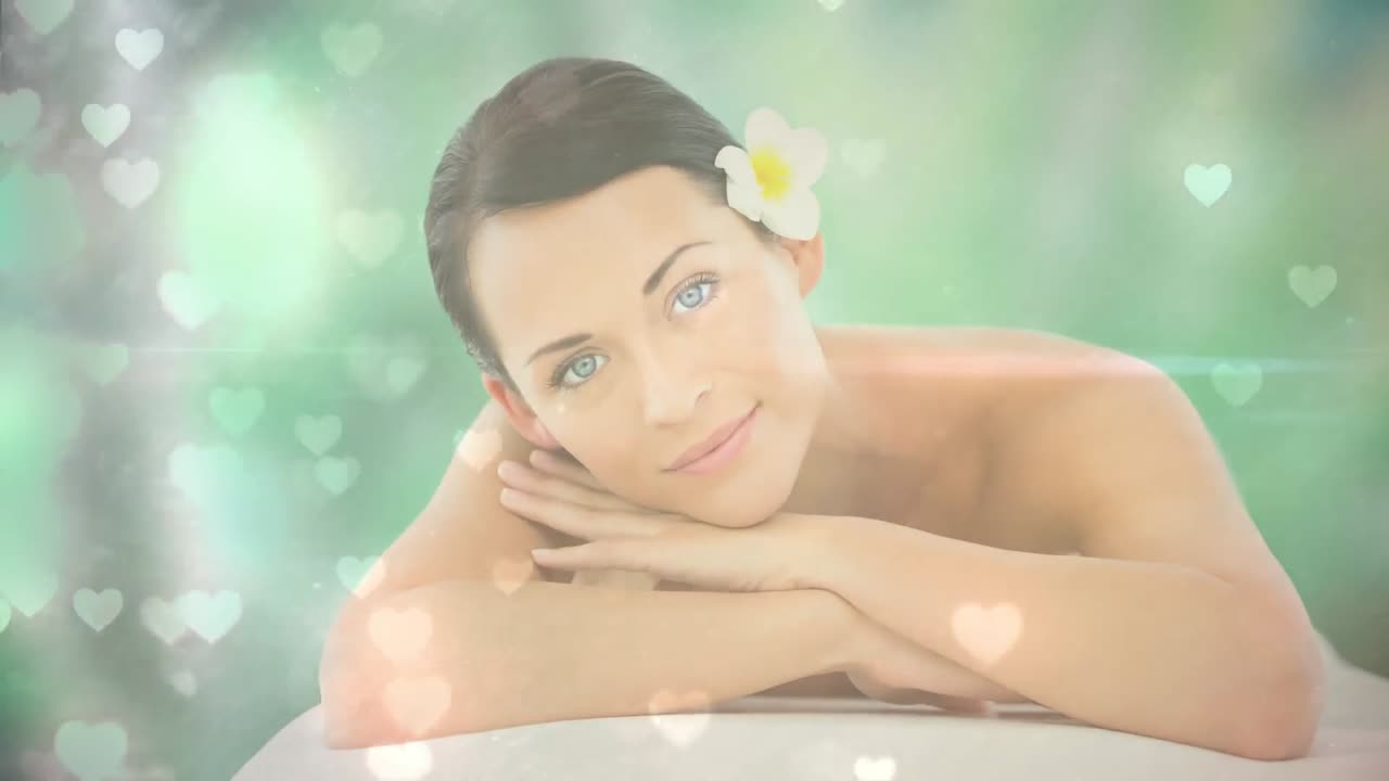 스파 에 있는 여자