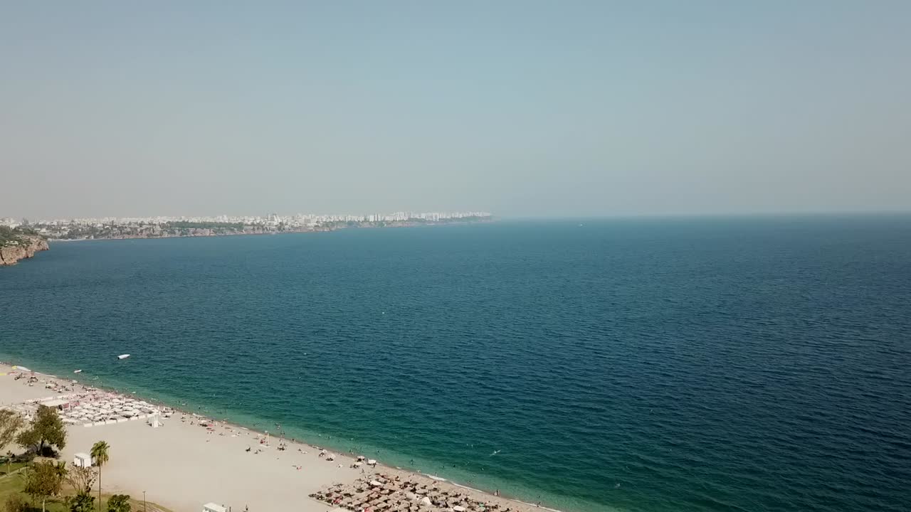 playa verde árboles verano azul cielo