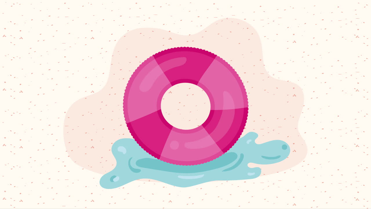 float summer vacation accessory animation