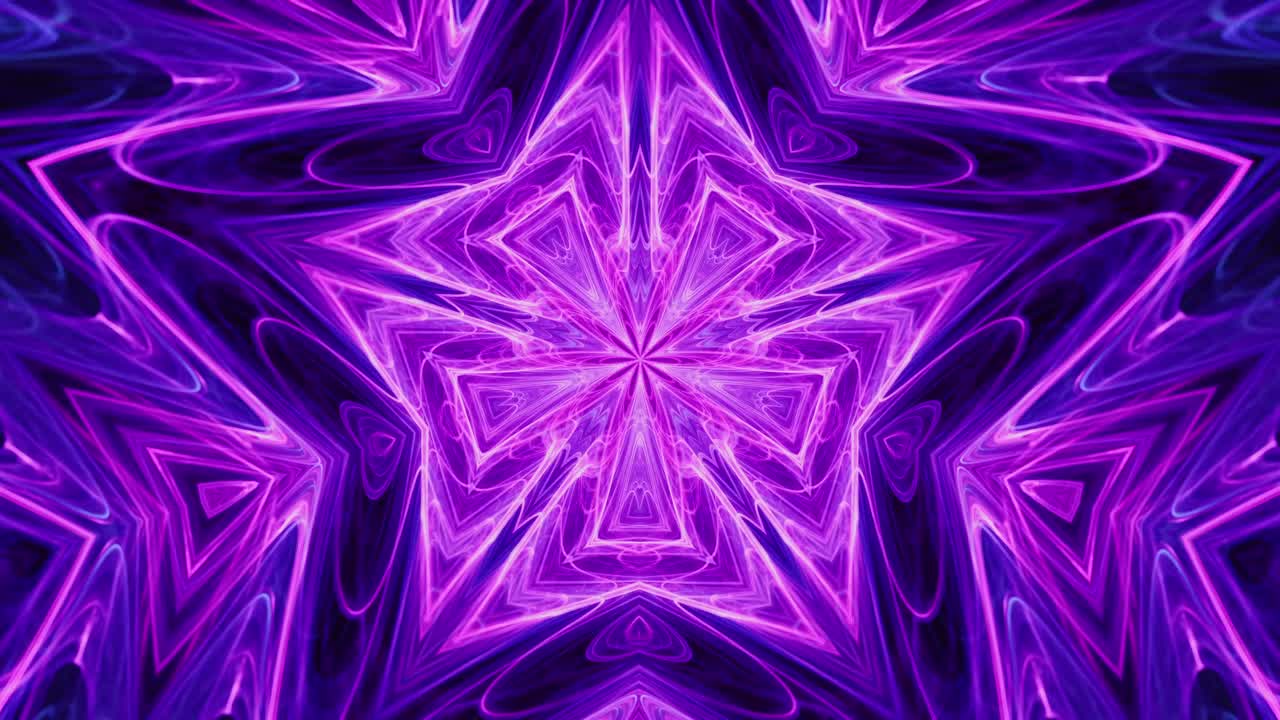 hipnótica estrella cósmica supernova ciclo sin fisuras caleidoscopio mandala, energía abstracta núcleo túnel trance música de fondo éxtasis, música vj pulso visual latidos