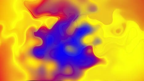fondo ondulado líquido animado de colores azul y naranja