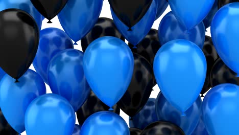 los globos que vuelan hacia arriba
