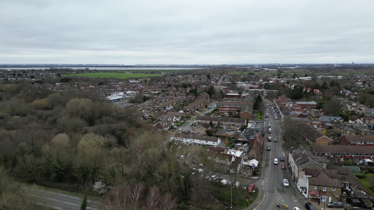 shepperton surrey reino unido drone vista aérea