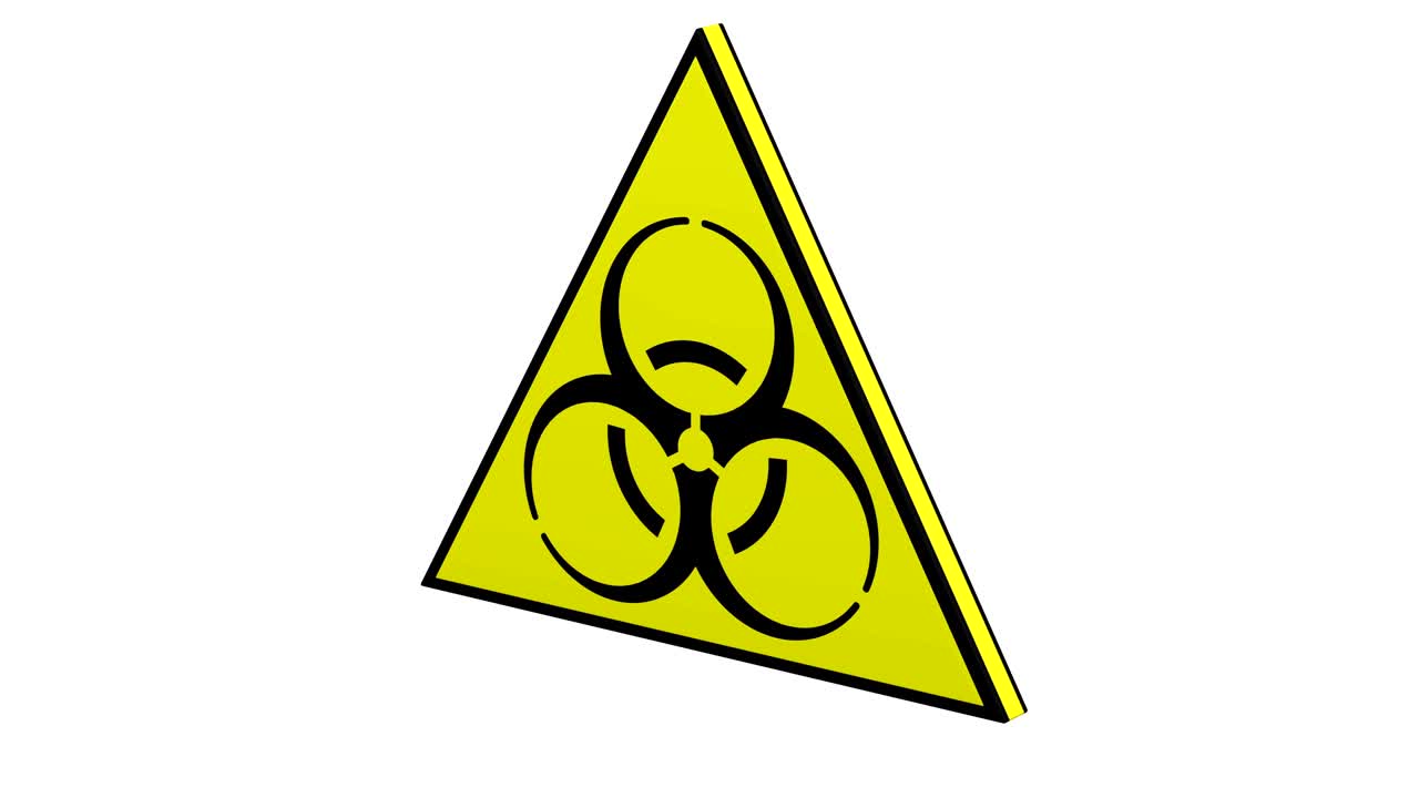 Biohazard sign turn around.