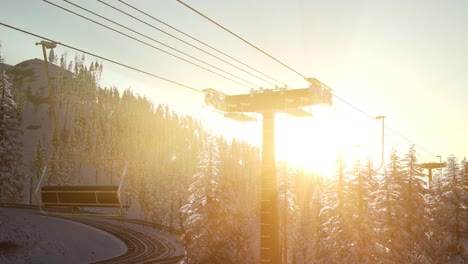 empty ski lift