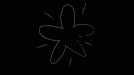 ilustración sencilla de dibujo de flores