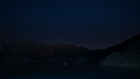 captivating uae's hatta dam night timelapse stock footage