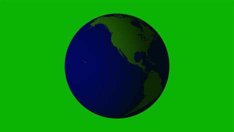 planet earth the globe world spinning rotation 3d animation on green screen alpha channel mask key background motion graphics country map dynamic object