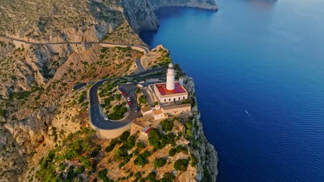 mountain formations and formentor lighthouse, serra de tramuntana