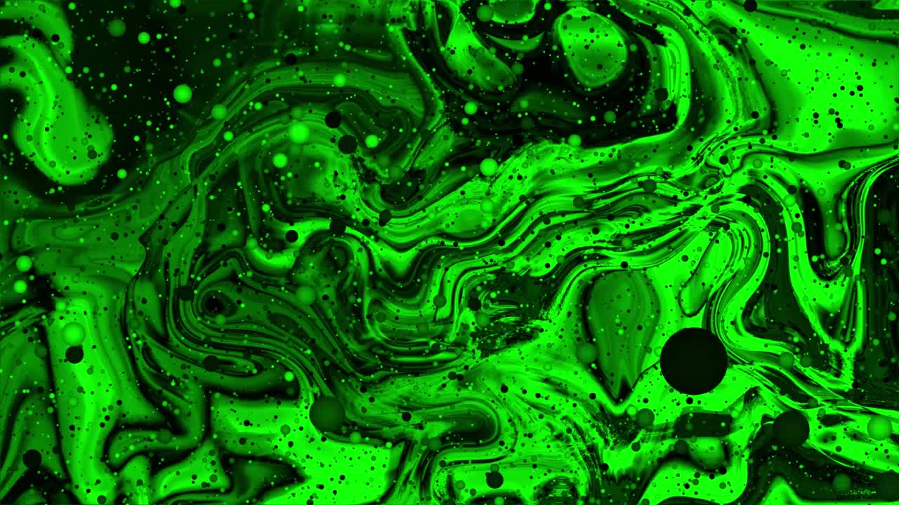 緑色 抽象 大理石 質感 液体 アニメ 背景 画像 動き
