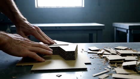 cardboard model construction