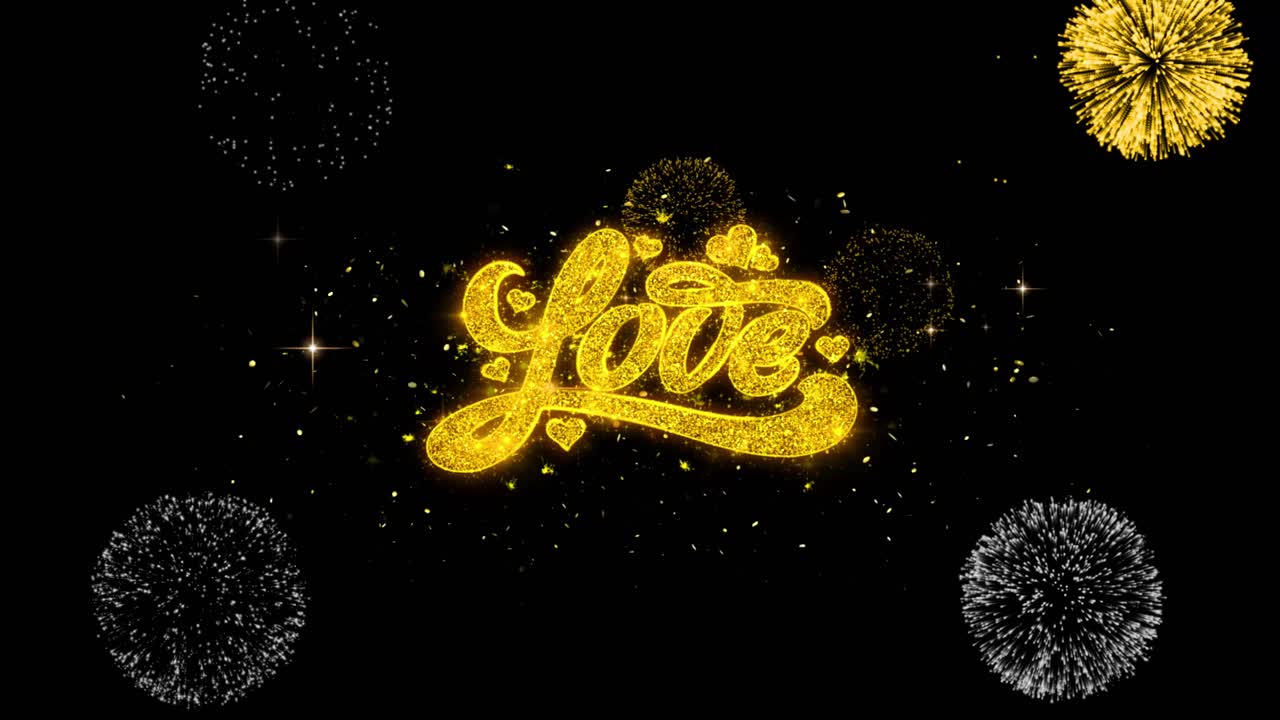 Golden Love Fireworks Display