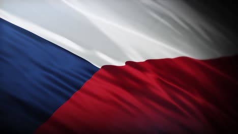 Flag-of-Czech,-full-screen-in-4K-high-resolution-Czech-Republic-flag-4K