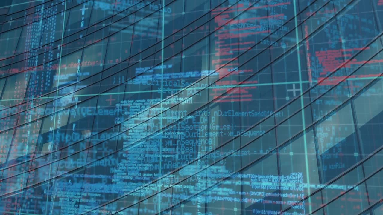 Animation of data processing over binary coding and circular servers