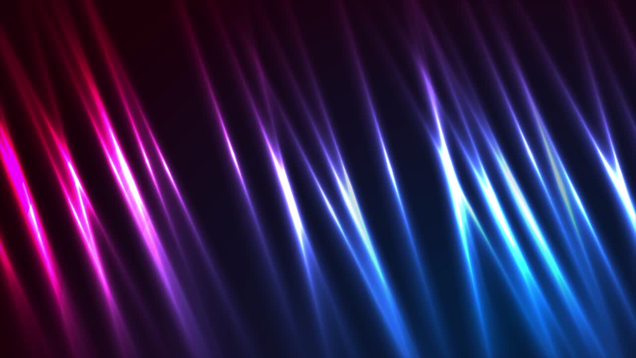 azul abstracto púrpura liso líneas de neón brillantes fondo de movimiento
