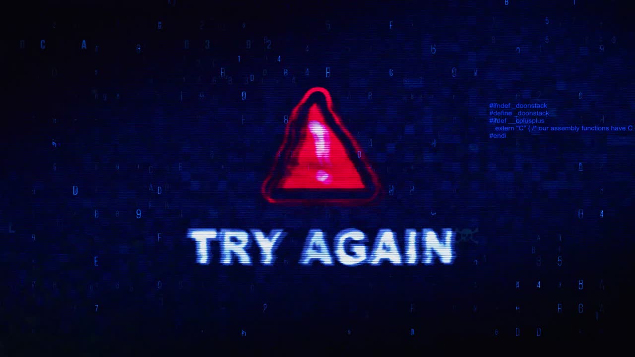 Error Message: Try Again