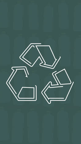 an animation of people recycling concept