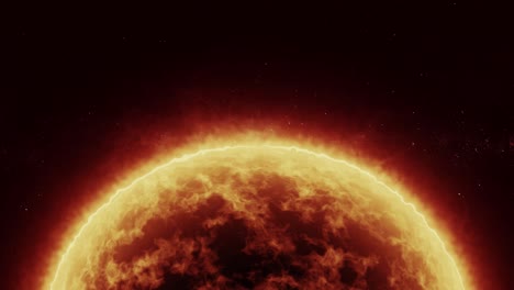 animated texture of the sun in space universe