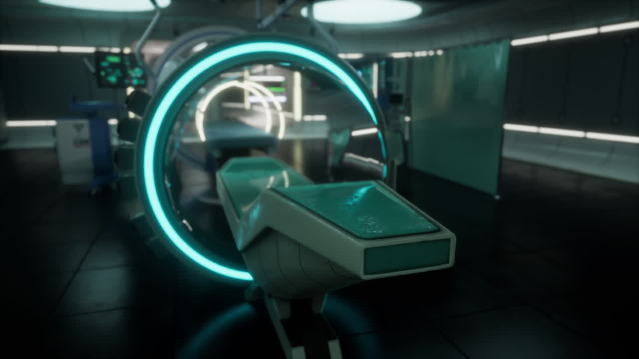 sala de operaciones médicas futuristas