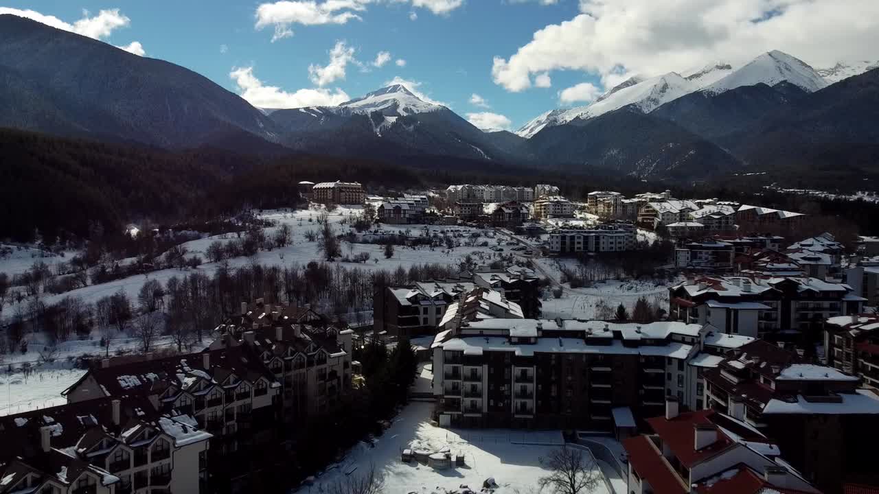 Skidorten Bansko i Bulgarien