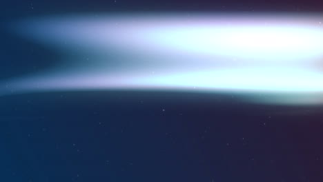 animación de un paisaje de invierno con aurora boreal sobre un fondo azul