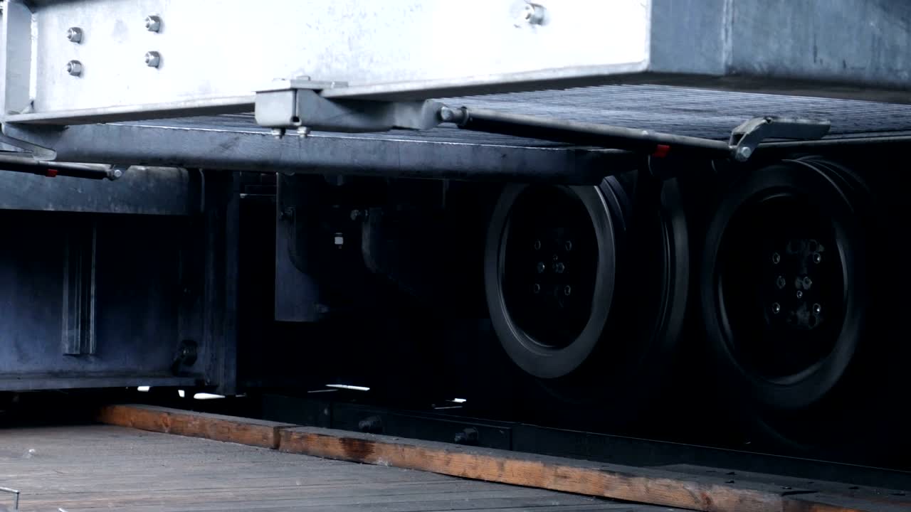 로프웨이 기계실에 있는 산업 기계