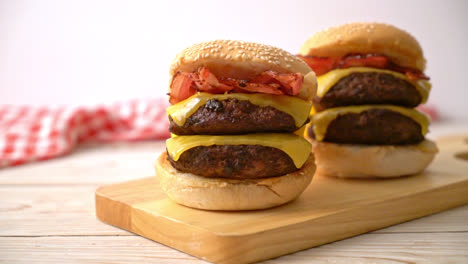 hamburger-or-beef-burgers-with-cheese---unhealthy-food-style