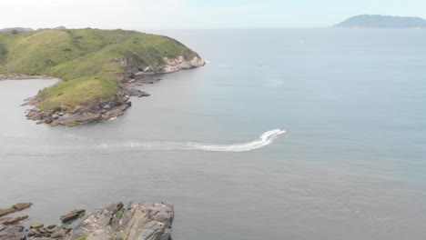 vista aérea de los deportes de jetski