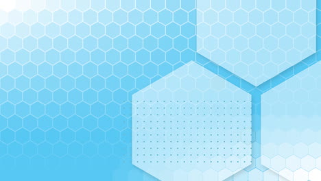 hexágonos azules y blancos sobre fondo azul