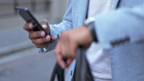 browsing, searching and chatting online on a phone