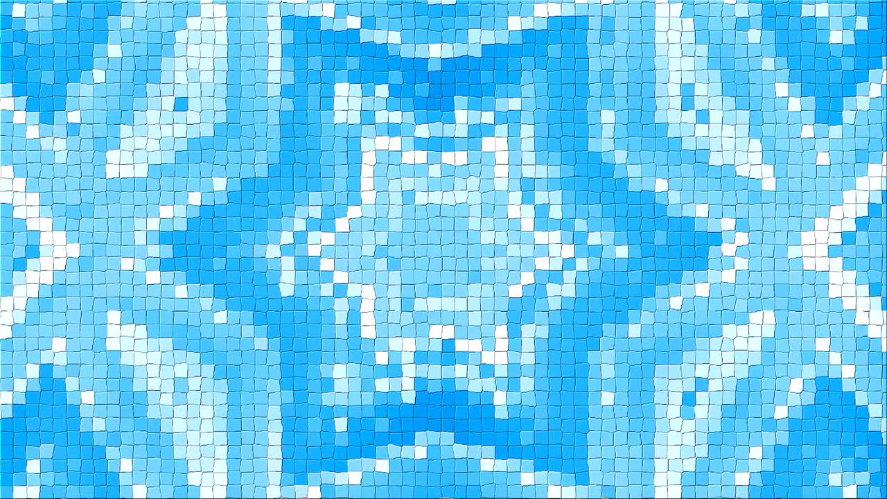 Abstract complex pattern from a mosaic. Dynamic bright transforming and pulsating composition. Looped