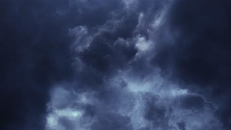 4k moving cumulonimbus clouds and thunderstorms