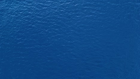 tranquil drone top down view above vibrant blue waters in the caribbean, showcasing clear sea and smooth ocean surface