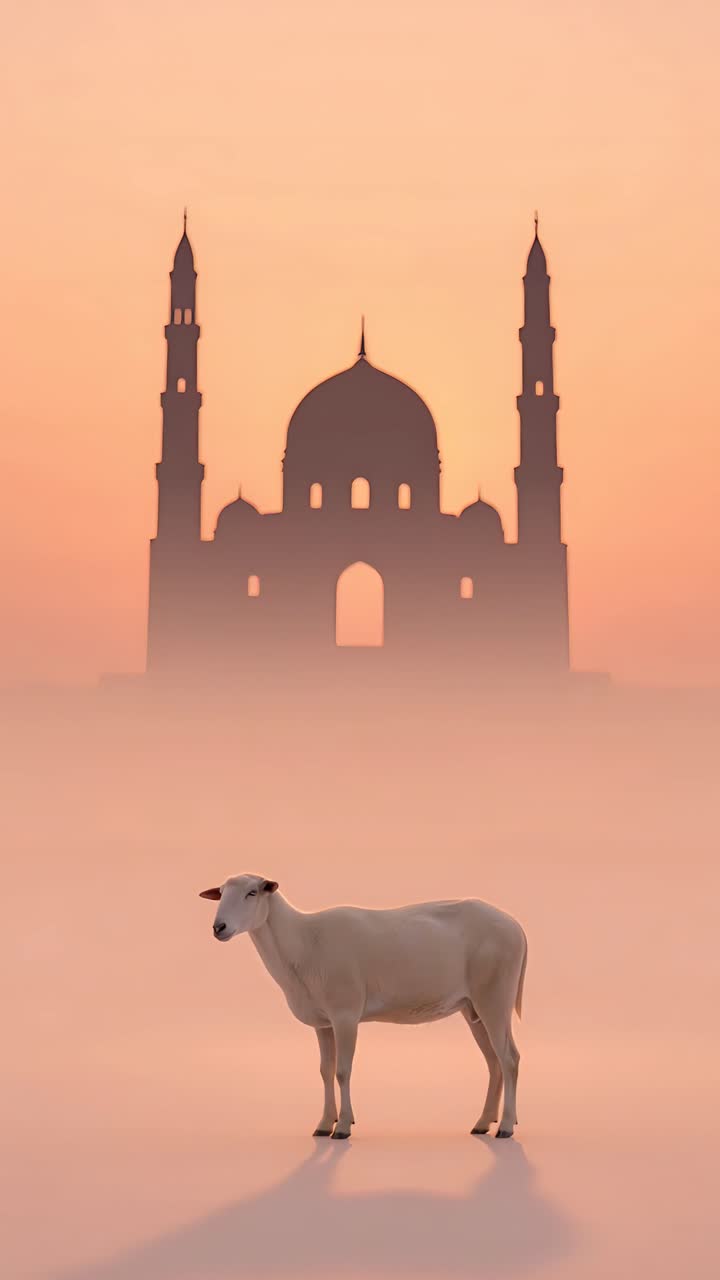Eid al-Adha Mosque 4K Islamic Background