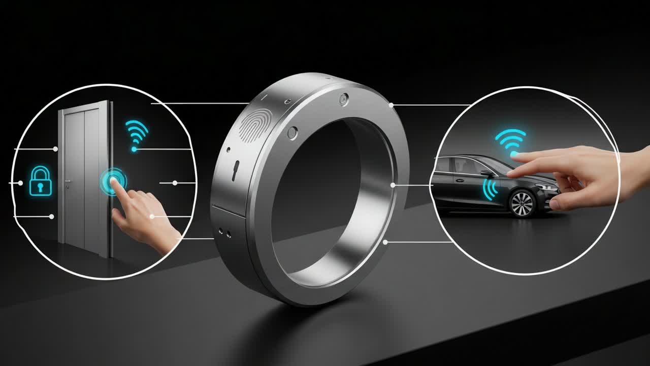 Innovative Smart Ring for Enhanced Access Control: Unlocking Doors and Cars with a Simple Touch, Combining Security and Convenience in Wearable Technology