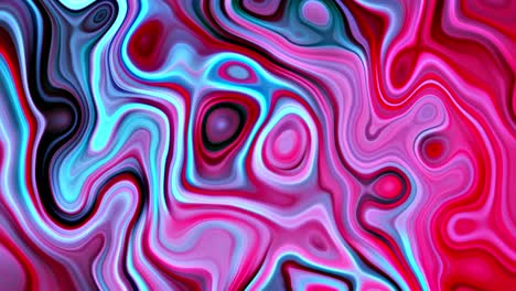 abstracto iridescente rosa azul de moda colorido fondo de movimiento suave. colores de gradiente líquido formas. 4k animación 3d bucle sin costuras. fantasía colores brillantes flujo ondulado. moderno vivo hermoso papel tapiz.