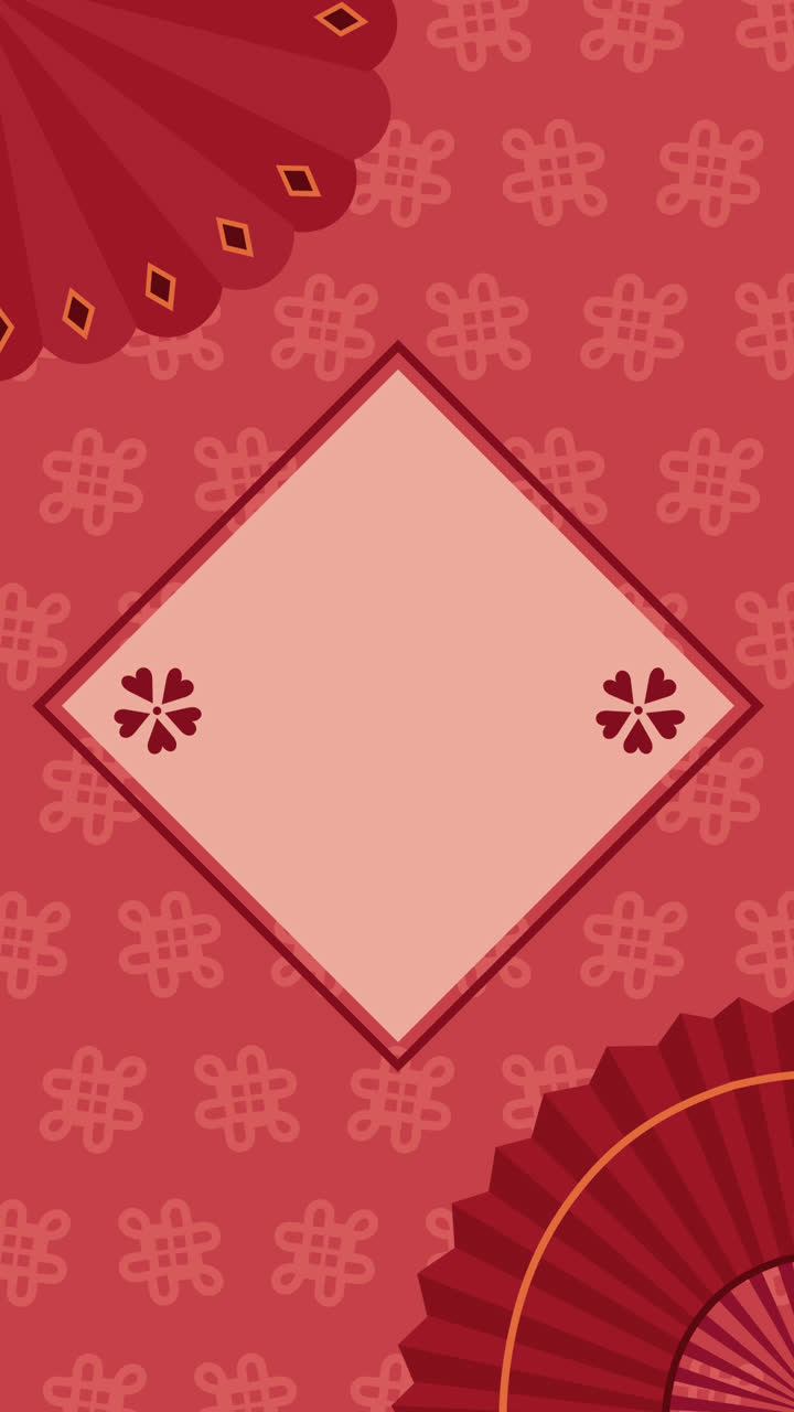 빨간색 아시아 디자인 템플릿