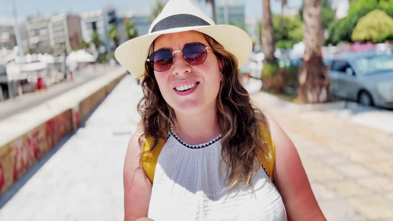 Woman in a Harbor Setting