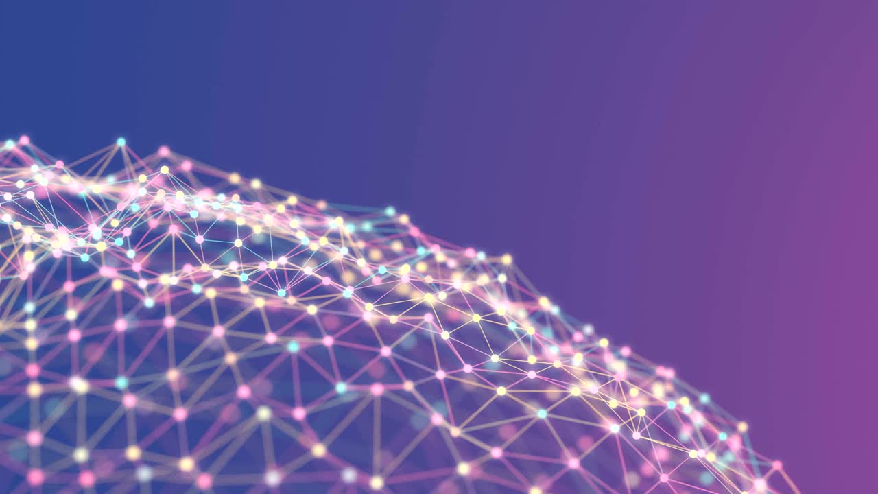 4K Abstract Network Landscape.