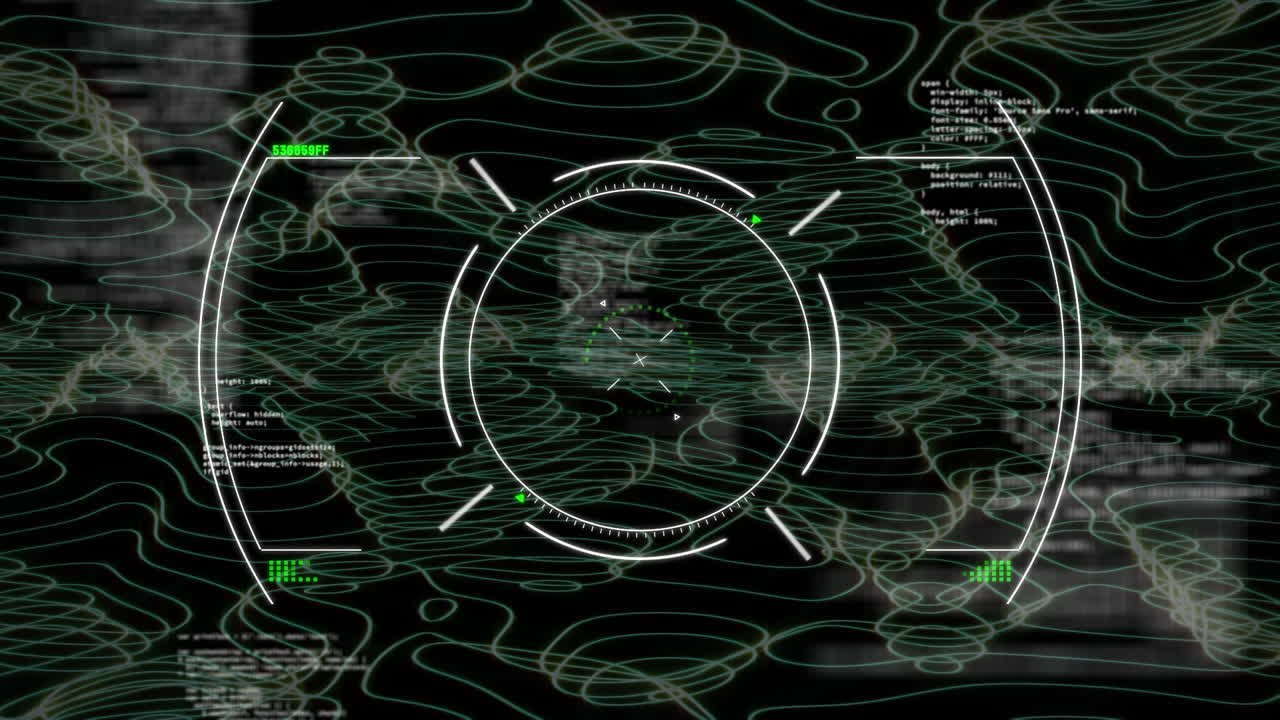 연결 네트워크를 통해 데이터 처리의 애니메이션