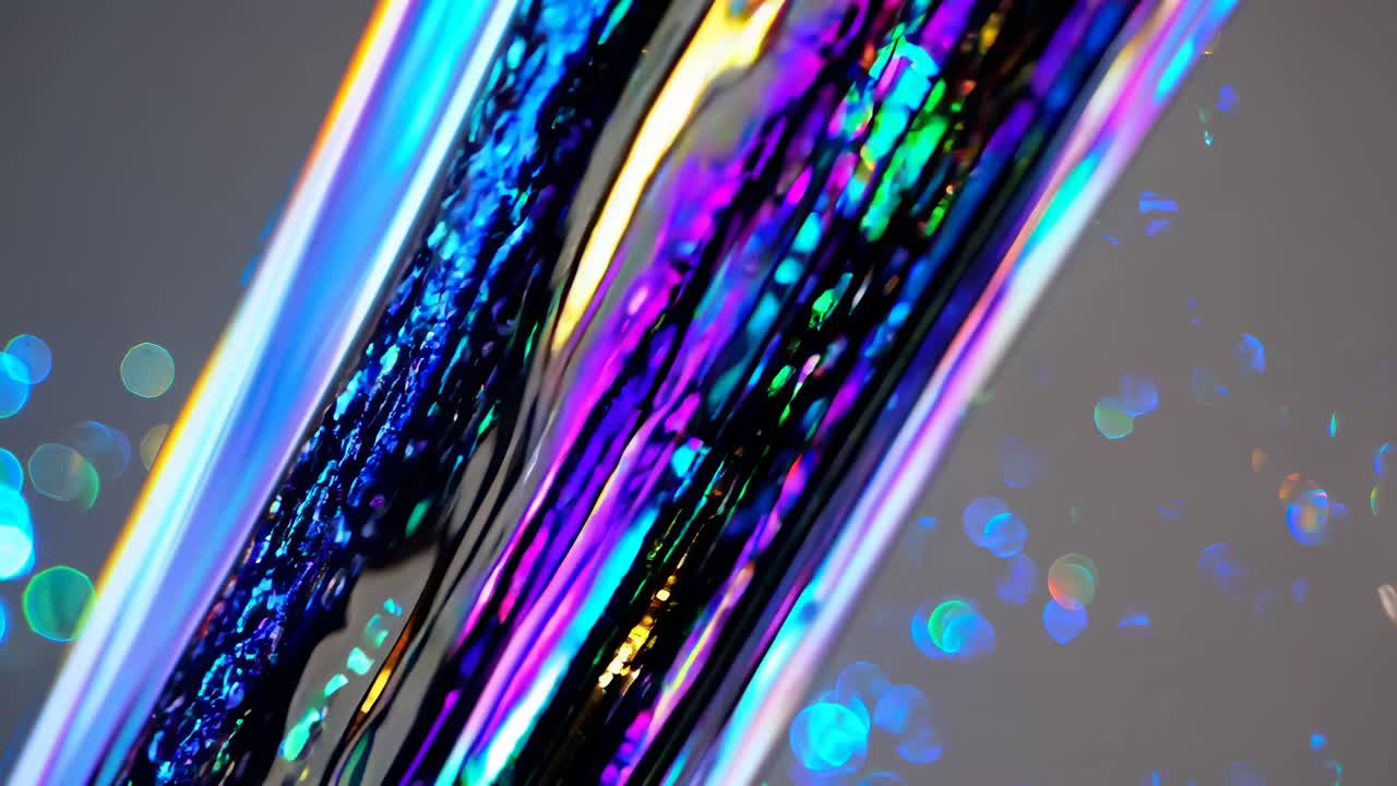 추상적인 iridescent 액체 색상