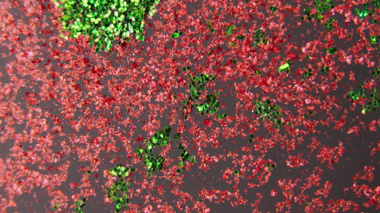 Red and Green Glitter Texture