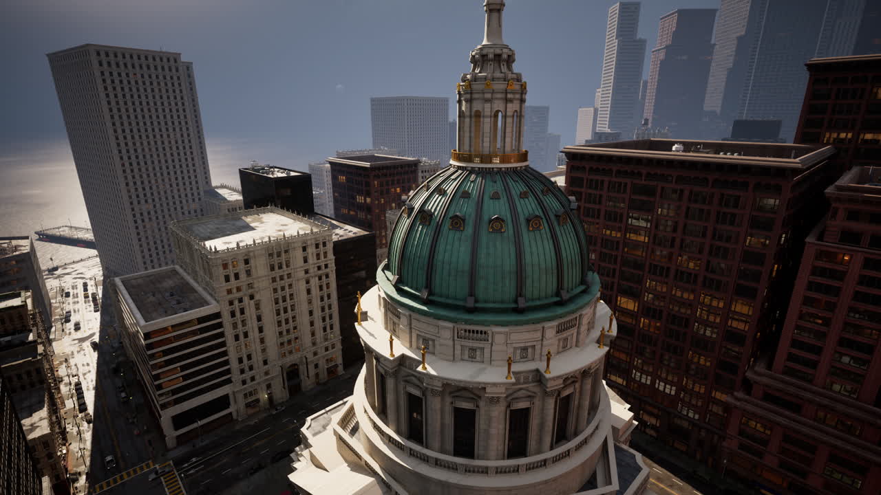 교차로 와 도로 와 집 들 을 가진 도시 의 공중 전망