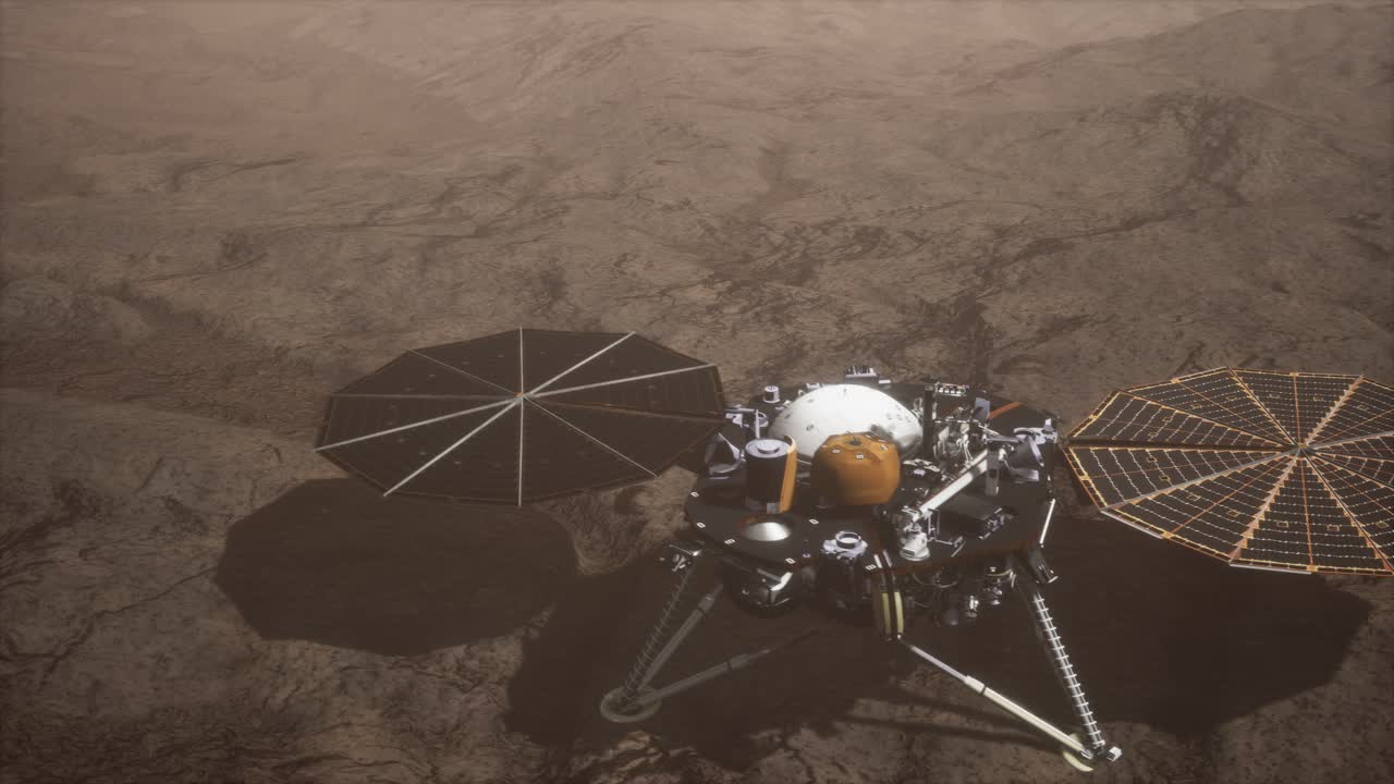 Insight Mars exploring the surface of red planet